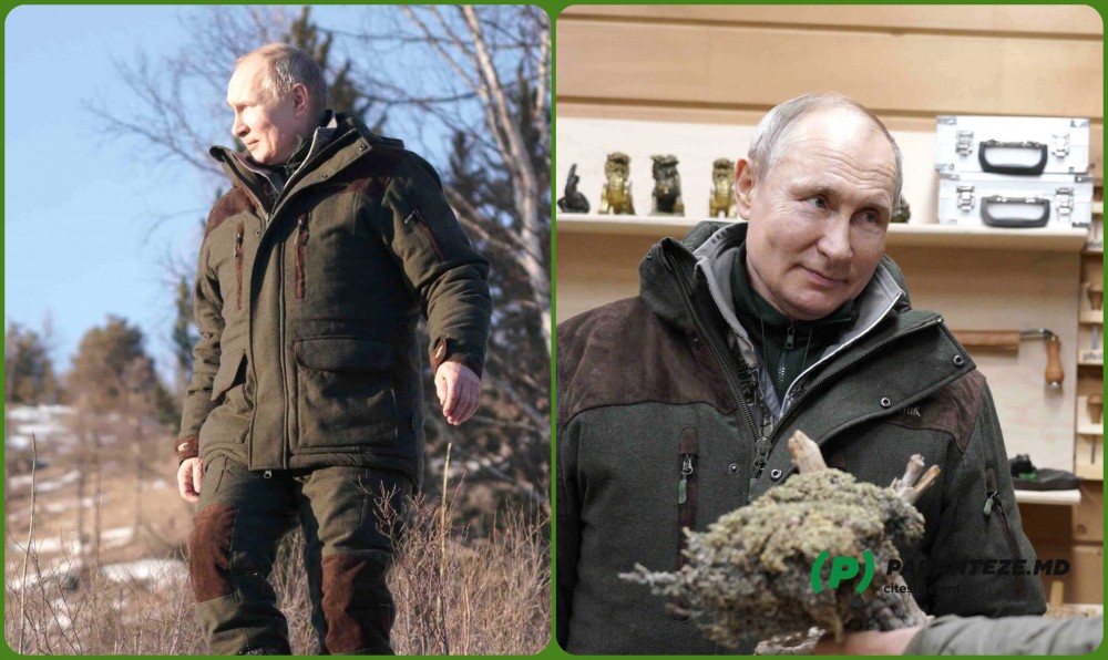 Vladimir Putin surprins îmbrăcat într-o geacă care ar fi fost cusută în Republica Moldova